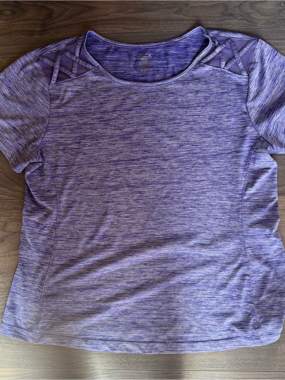 Purple Athletic Short Sleeve Top